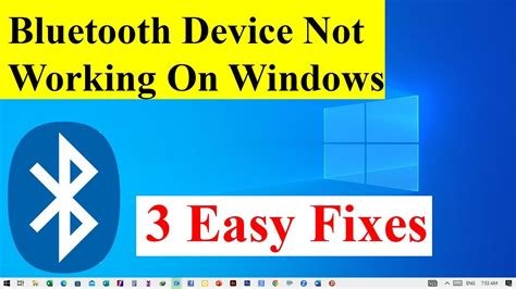 How To Fix Bluetooth Device Not Working On Windows Youtube