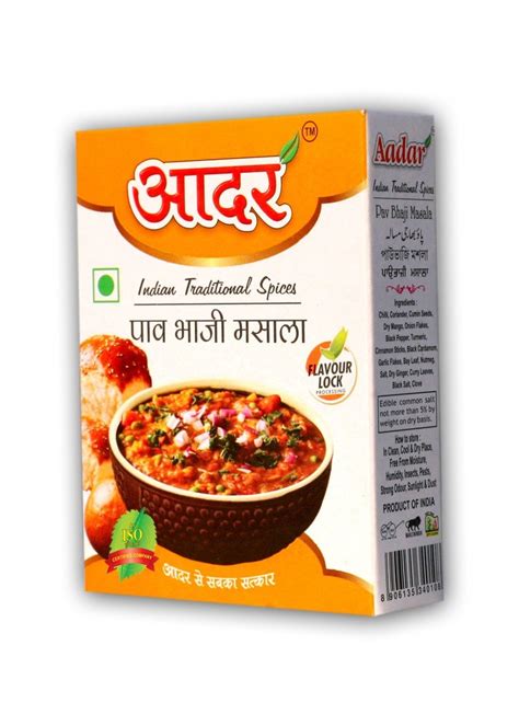 Aadar Pav Bhaji Masala Box Packaging Size G At Best Price In