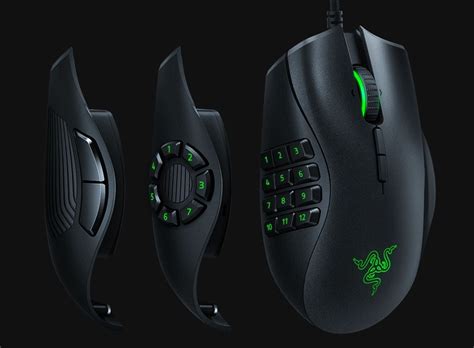 Мышь Razer Naga Trinity получила три сменные панели с разным набором кнопок