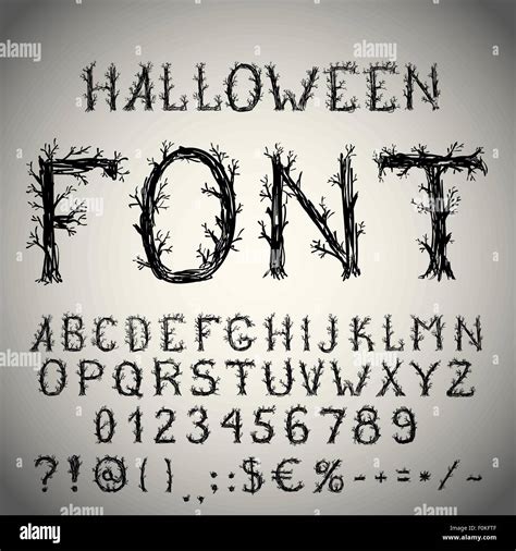 Scary Font Stock Vector Image And Art Alamy