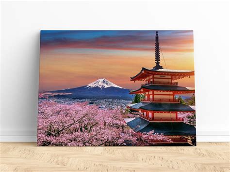 Mount Fuji Print Canvas Wall Art Japan Print, Mount Fuji Wall Art ...