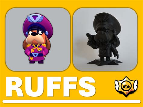 Ruffs Brawl Stars Figurine By Mikes Makerworld