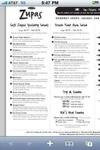 Free printable cafe zupas menu, Download Free printable cafe zupas menu ...