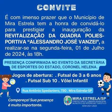 Mira Estrela inaugura a Revitalização da Quadra Poliesportiva