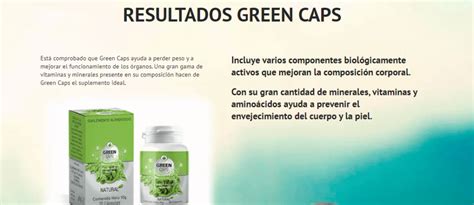 Green Caps Cápsula Reseñas Precio Beneficios Original Comprar