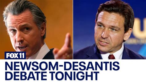 Newsom Desantis Debate Tonight Youtube