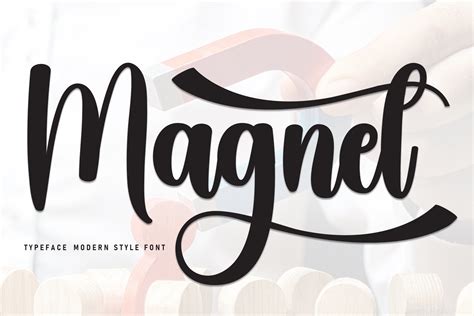 Magnet Font By Strongkeng Old · Creative Fabrica