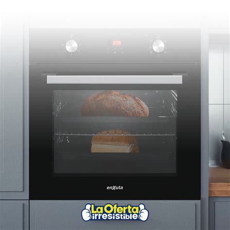 Horno De Empotrar Enxuta El Ctrico Digital Frente Negro Capacidad L