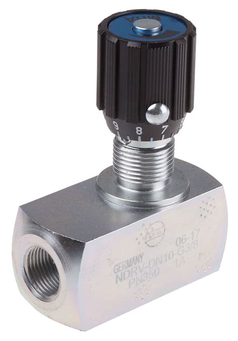 RS PRO RS PRO Inline Mounting Hydraulic Flow Control Valve G 3 8