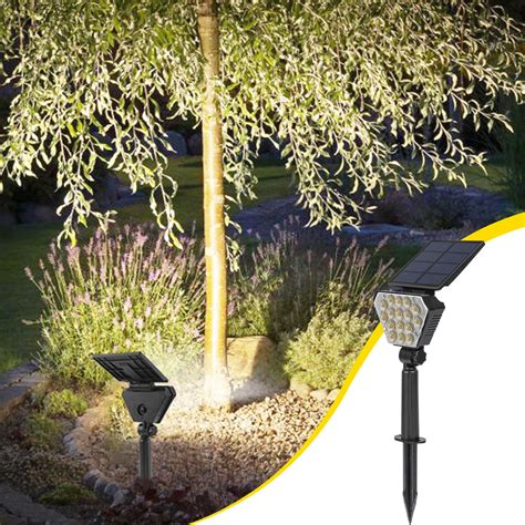 Hiroekza Outdoor Solar Lights For Yard Garden ABS Black 0 06 Lb