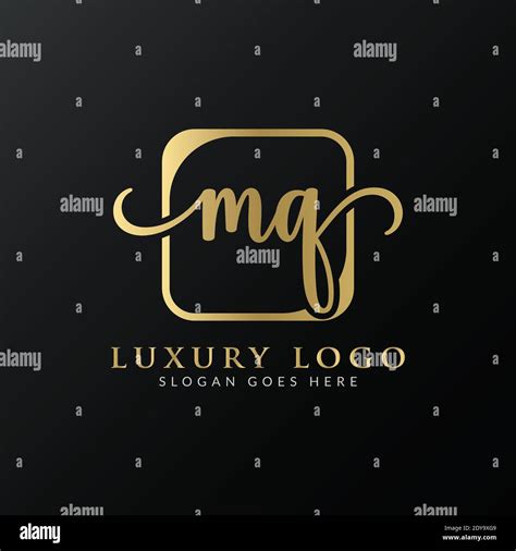 Inicial MQ Letter Logo Design vectorial Template Diseño de logotipo de