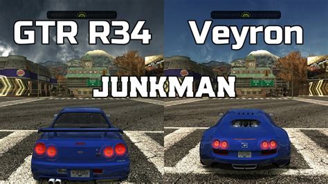 Nissan Skyline Gtr R34 Vs Bugatti Veyron Super Sport 164 Nfs Mw Redux V3 Which Is Fastest