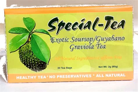 Exotic Soursopguyabano Graviola Tea 30 Tea Bags Free Shipping