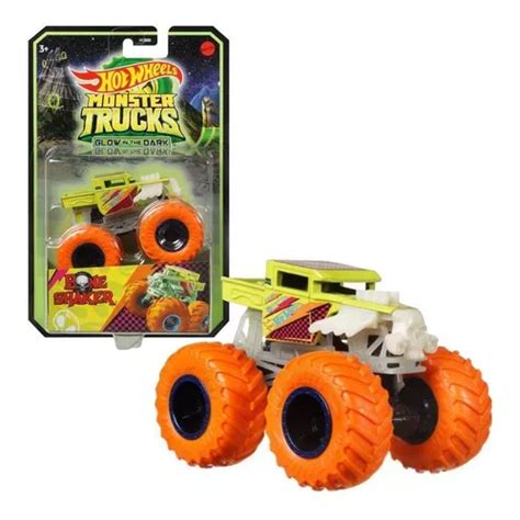 Hot Wheels Monster Trucks Brilha No Escuro Bone Shaker Parcelamento Sem Juros