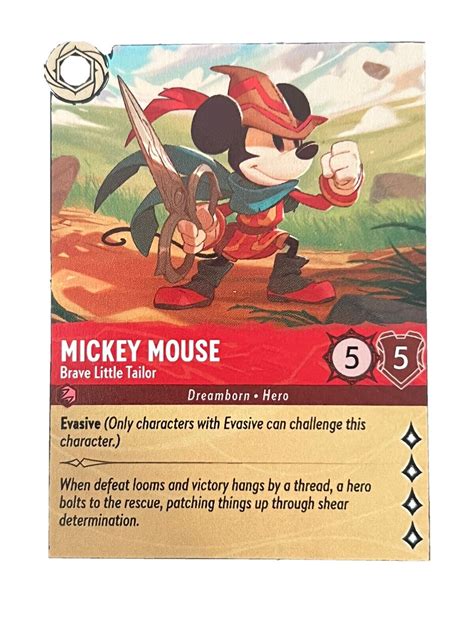 Disney D Expo Lorcana Mickey Mouse Exclusive Promo Card Only