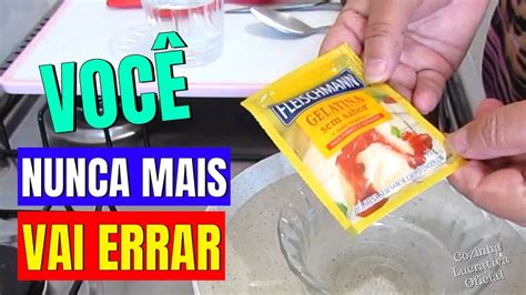 Gelatina Incolor Sem Sabor Como Derreter Sem Micro Ondas Youtube