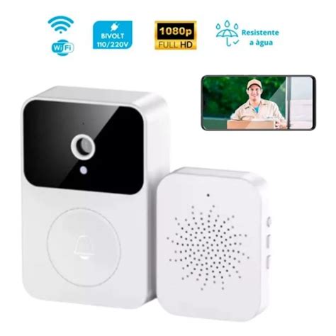 Campainha C C Mera Wi Fi S Fio Inteligente Interfone D Udio Shopee