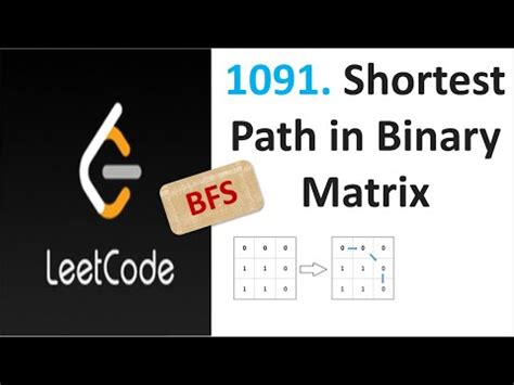 Leetcode 1091 Shortest Path In Binary Matrix YouTube