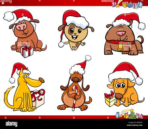 Dog Christmas Cartoon High Resolution Stock Photography And Images Alamy