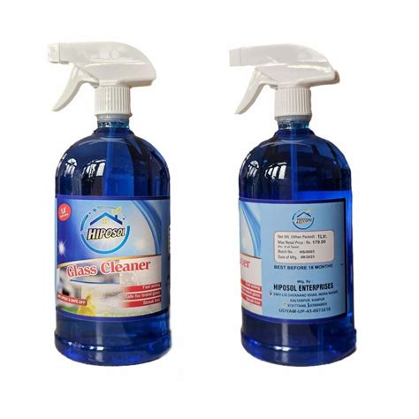 Trigger Spray 1l Hiposol Blue Glass Cleaner Packaging Type Bottle At Rs 59bottle In Kanpur