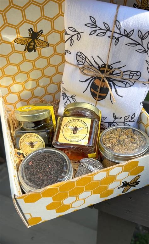 Honey Gift Box Honey Gift Set, Organic Natural USA Honey, Gift Box With ...