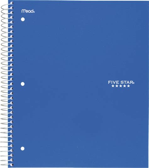 Five Star Cuaderno Espiral Aplicaci N De Estudio Paquete De