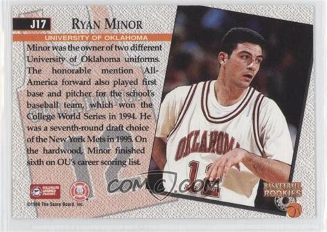 1996 Score Board Basketball Rookies - Jerseys #J17 - Ryan Minor