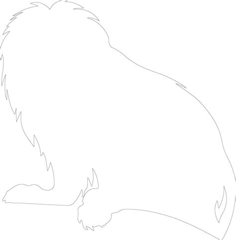 Golden Lion Tamarin Outline Silhouette 38484589 Vector Art At Vecteezy