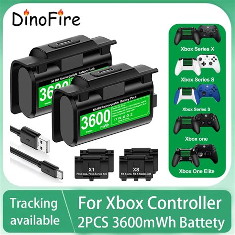 DinoFire Bater A Recargable Para Xbox Series X S Y Xbox One Cable De