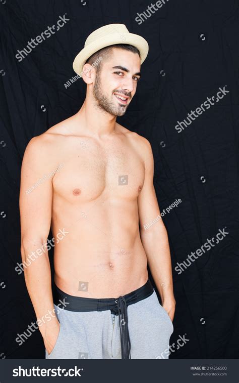 Handsome Man Half Naked Smiling On Stock Photo Shutterstock