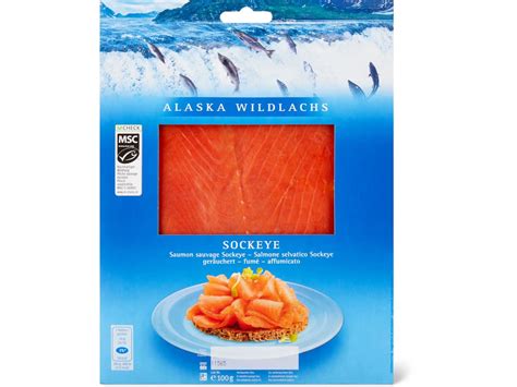 Kaufen Alaska MSC Sockeye Wildlachs geräuchert Migros