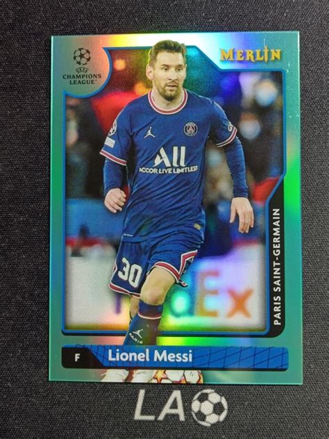 【la足球】21 22 Topps Merlin Chrome Lionel Messi 梅西 巴萨 巴塞罗那 巴黎 阿根廷 欧冠欧联梅林 青