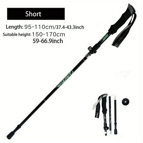 5 Section Outdoor Fold Trekking Pole Camping Portable Walking Hiking