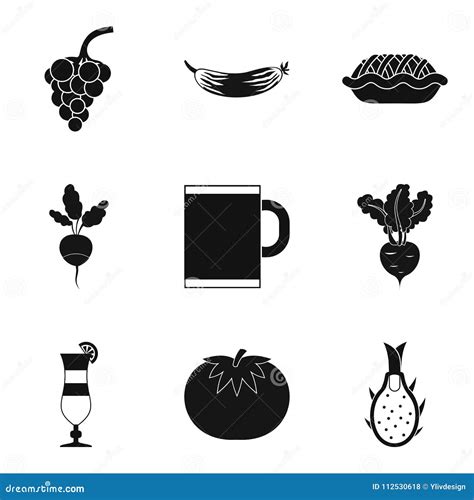 Set Of Tavern Icons Cartoon Vector 85016491