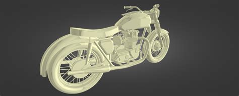 Stl File 1969 Triumph Tiger T100ss・3d Print Model To Download・cults