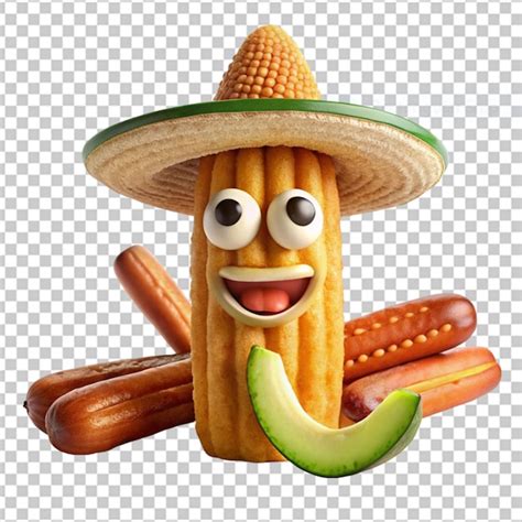 Dibujos Animados De Aguacate Mexicano Personaje Feliz Archivo Psd Premium