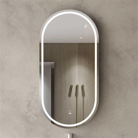 Ottiaustralia Noosa Mm Oval Led Mirrored Shaving Cabinet Temple