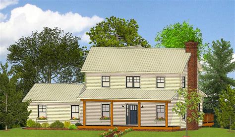 Open Floor Plan Farmhouse With Loft