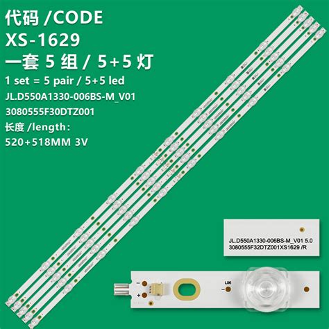 XS 1629 New LCD TV Backlight Strip JL D550A1330 006BS M V01