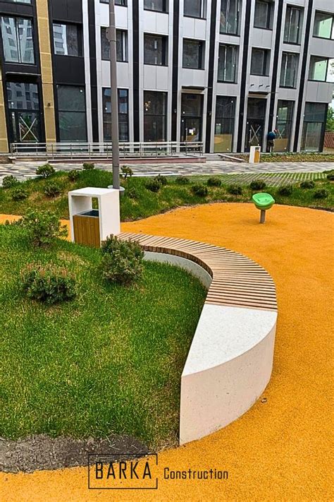 Парковая лавка из бетона для ЖК Balance | бетонная скамейка | малые ...