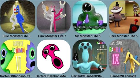 Blue Monster Life 8 Update Banban8Mobile Banban9 Banban6 Pink