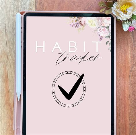 Digital Habit Tracker Goodnotes Template Digital Planner For Ipad