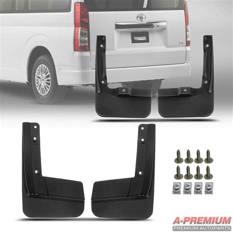 A Premium X Splash Guards Mud Flaps Fit For Toyota Hiace H Series