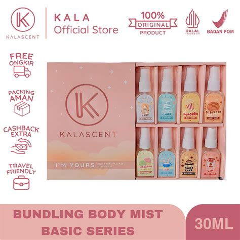 Jual Kala Get Pcs Body Mist Package Basic Series Spray Ml Shopee