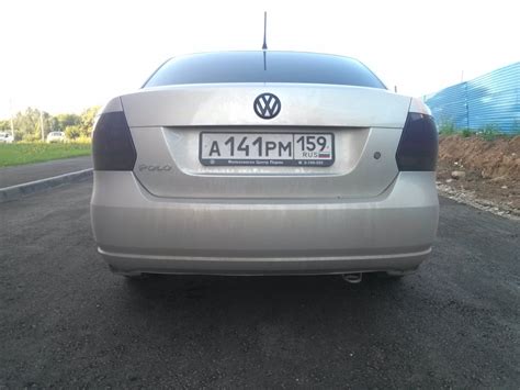 Задний шильдик Volkswagen — Volkswagen Polo Sedan, 1,6 л, 2013 года ...