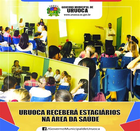 Governo Municipal De Uruoca Uruoca Receber Estagi Rios Na Rea Da Sa De