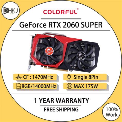 Used Colorful Geforce Rtx 2060 Super 8g Graphics Card Sp 2176 8gb Gddr6