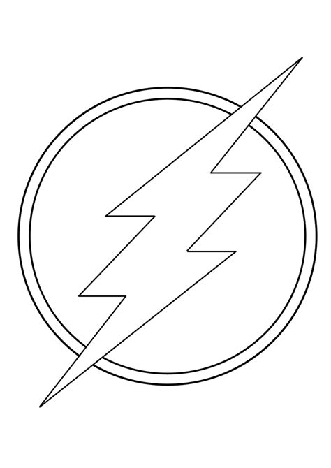 Flash Logo Pages Coloring Pages