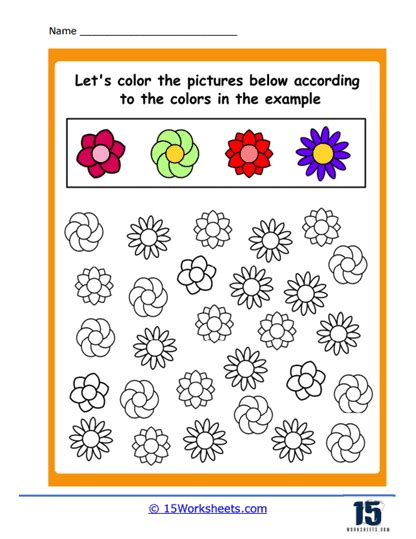 Color Words Worksheets 15