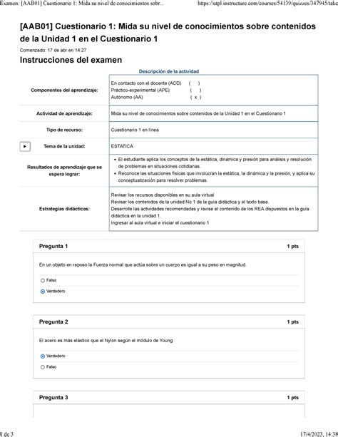 Examen Aab Cuestionario Mida Su Nivel De Conocimientos Sobre